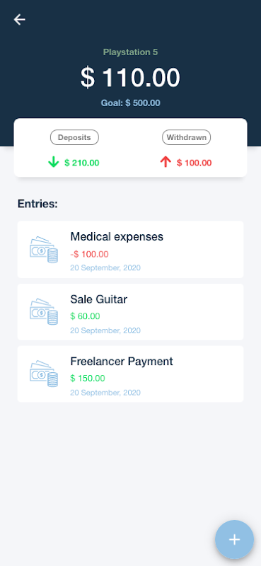 Meu Piggy Bank - Financial Goals Screenshot 2