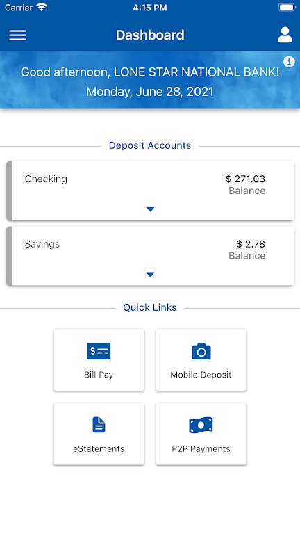 LSNB Mobile Banking Screenshot 2 