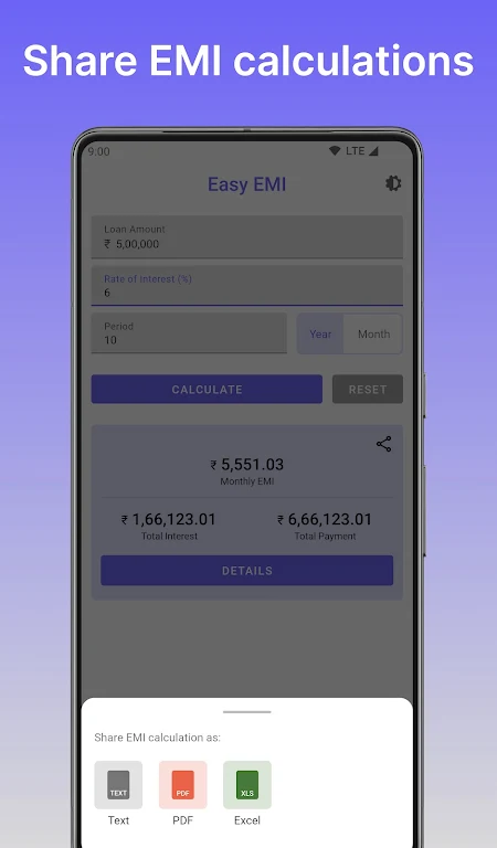 Easy EMI - EMI Loan Calculator Screenshot 3