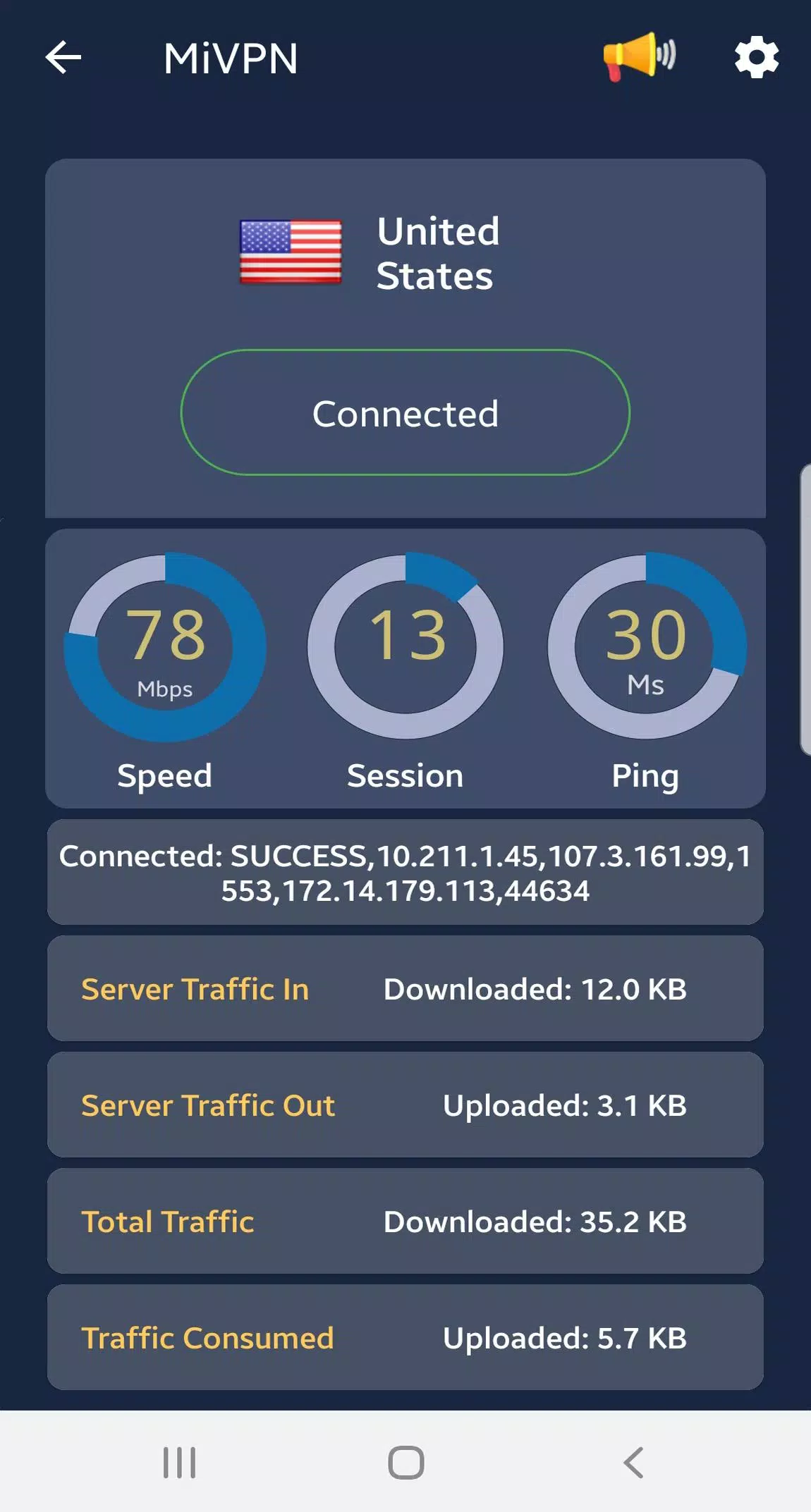 MiVPN - Free Fast & Secure VPN, Phone Booster Screenshot 1 