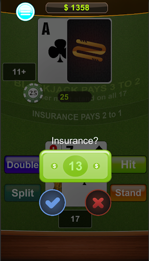 BlackJack 21 Free Card Offline Screenshot 1 