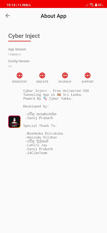 Cyber Inject Lite - Free SSH/SSL/HTTP Tunnel VPN Screenshot 2