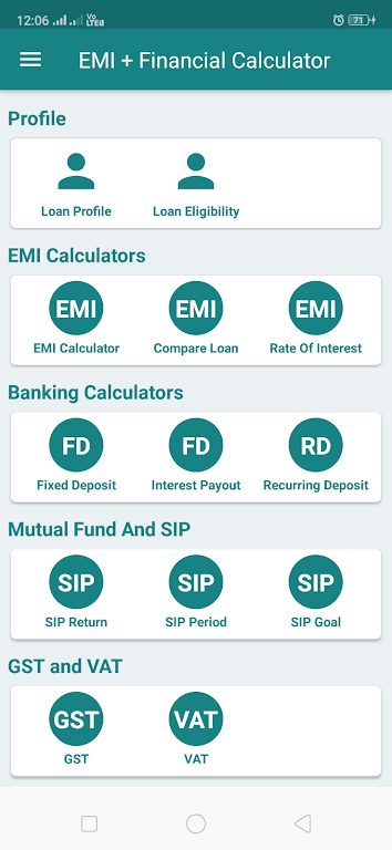 EMI Calculator for Bank loan, Screenshot 1 