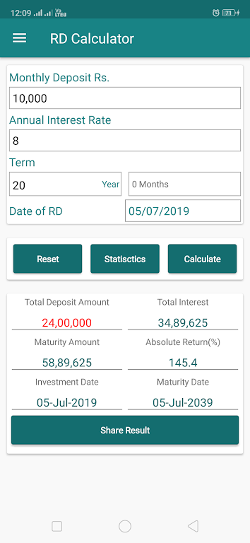 EMI Calculator for Bank loan, Screenshot 4