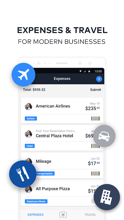 TravelBank - Travel & Expenses Screenshot 1 