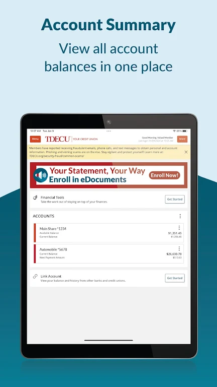 TDECU Digital Banking Screenshot 3