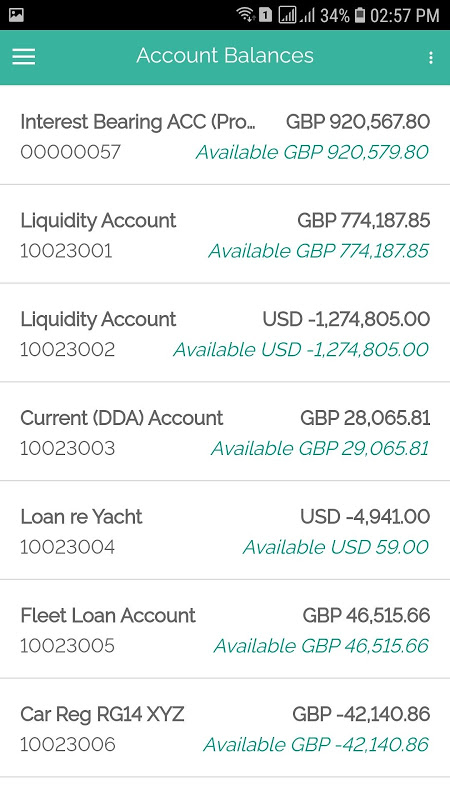 EQI Bank Demo Screenshot 2 