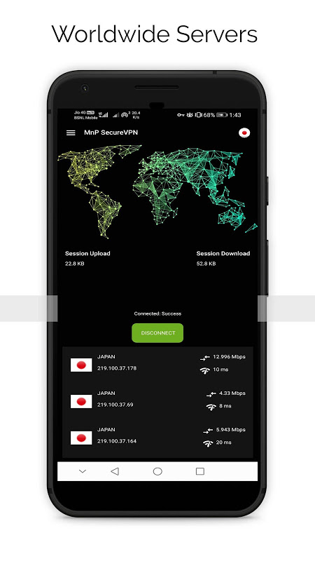 MnP SecureVPN: Free Unlimited VPN & Ultra Secure Screenshot 4