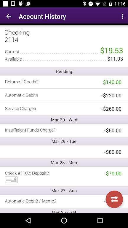 BankFinancial Mobile App Screenshot 2 