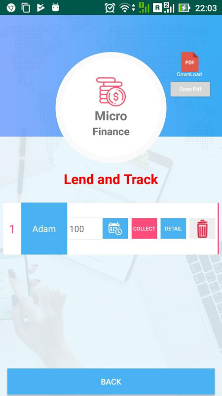 Individual Lending - Track And Manage Listas Screenshot 1 