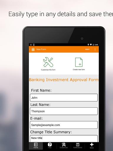 Banking Investment Approval Screenshot 1 