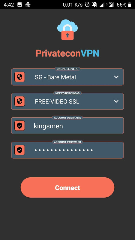 Privatecon VPN (Lite) Screenshot 1