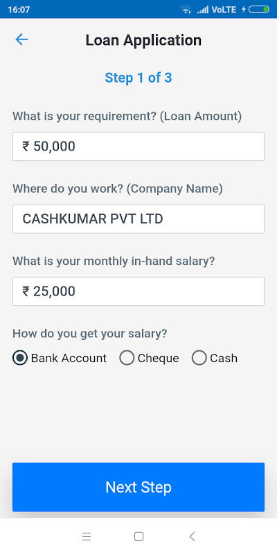 Cashkumar - Quick Personal Loan Screenshot 3