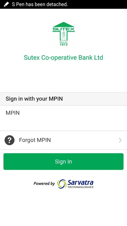 The Sutex Bank Mobile Banking Screenshot 1 