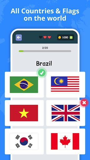 Flags of Countries: Quiz Game Screenshot 2