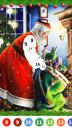 Christmas Color by Number Screenshot 2