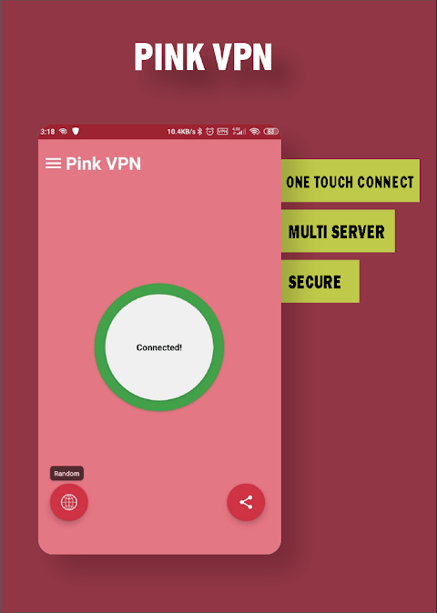 Pink VPN - Fast , Free , Secur Screenshot 2