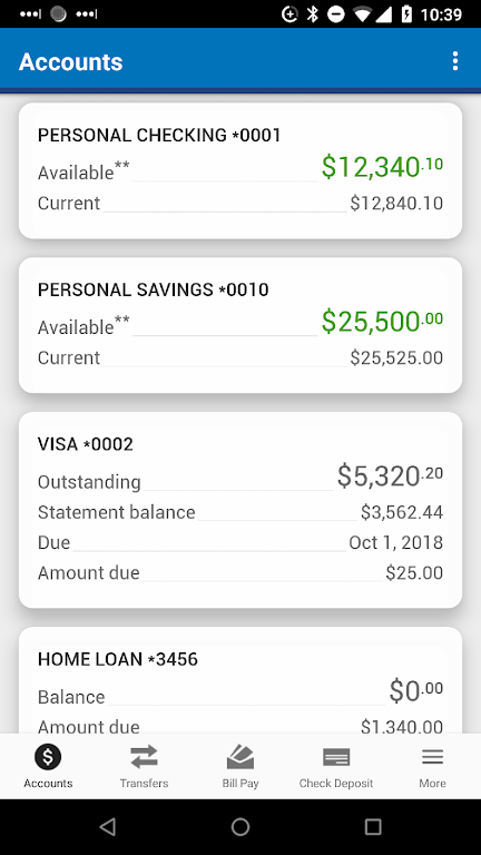 Service CU Mobile Banking Screenshot 1 