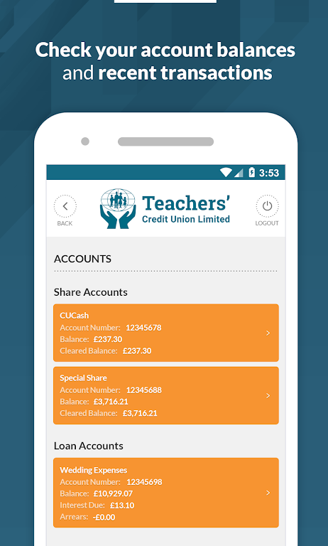 Teachers' Credit Union Screenshot 2 