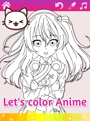 Anime Manga Coloring Pages with Animated Effects Screenshot 4