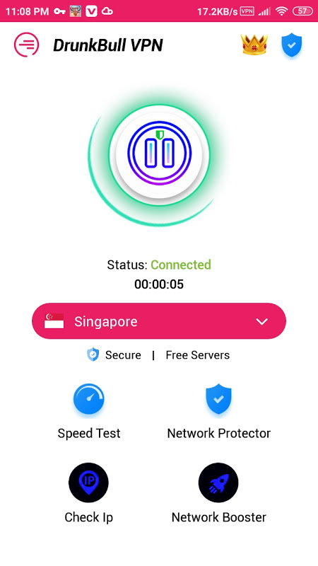 DrunkBull VPN -Super Fast Secure Proxy &Secret vpn Screenshot 1 