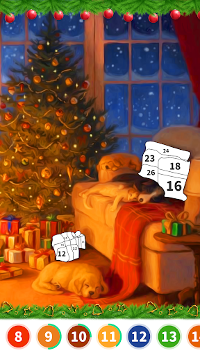 Christmas Color by Number Screenshot 4