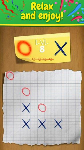 Tic Tac Toe x-o game Glitter GLOW Screenshot 3