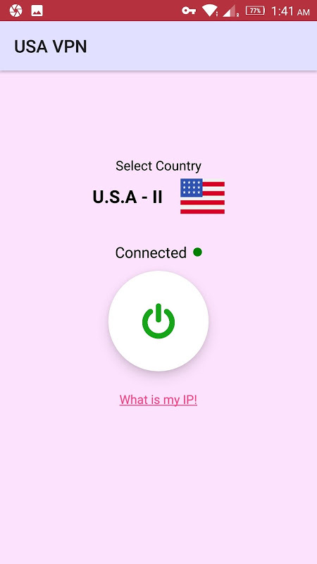 USA VPN - Free VPN & Fast Security Proxy Screenshot 1 