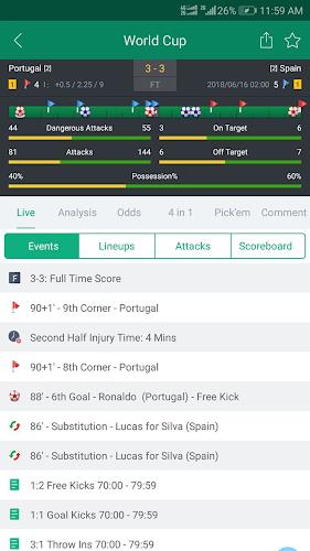 Scoremer - Live Score and Tips Screenshot 1 