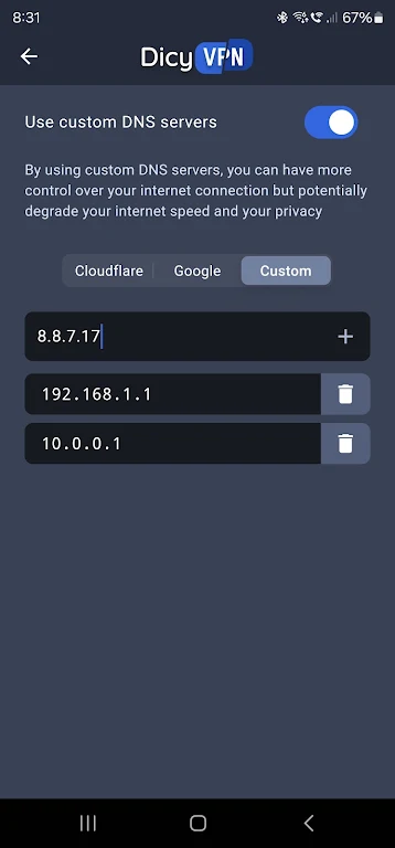 DicyVPN - Free VPN Screenshot 3