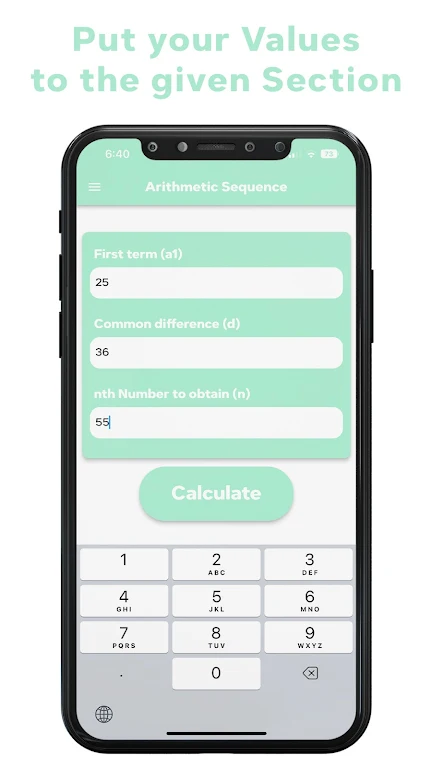 Arithmetic Sequence Calculator Screenshot 1