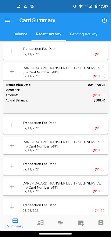 ConvenientCards Mobile Banking Screenshot 2 