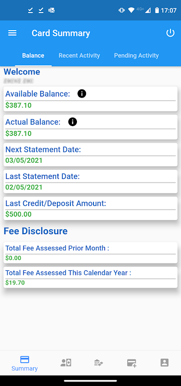 ConvenientCards Mobile Banking Screenshot 1