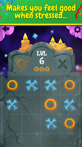 Tic Tac Toe x-o game Glitter GLOW Screenshot 4