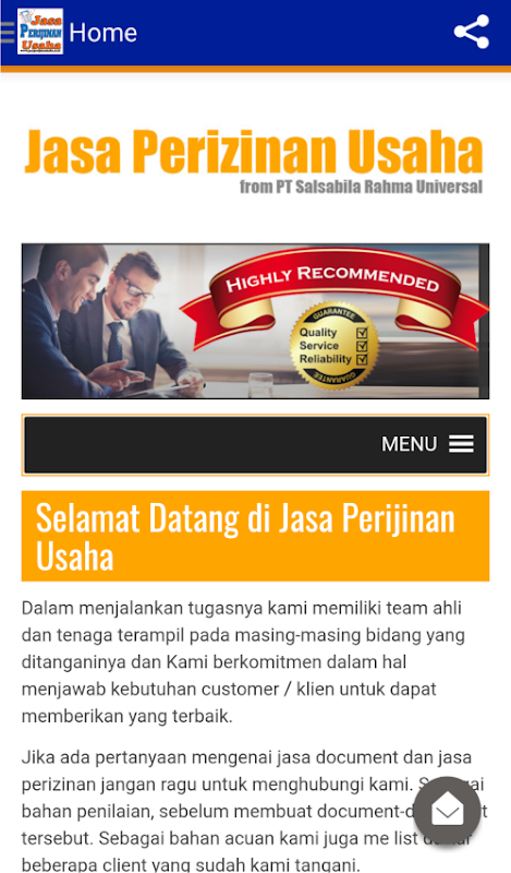 Jasa Perijinan Usaha Screenshot 3