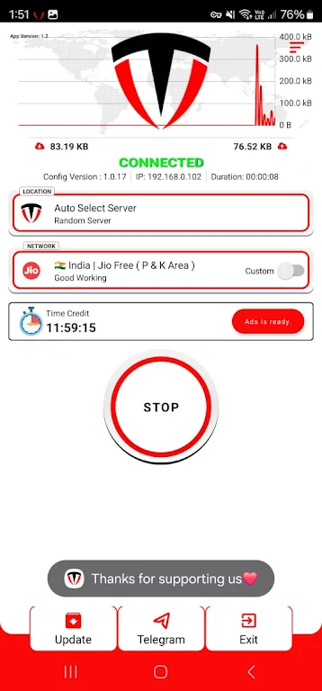 Toma VPN - Secure VPN Proxy Screenshot 1 