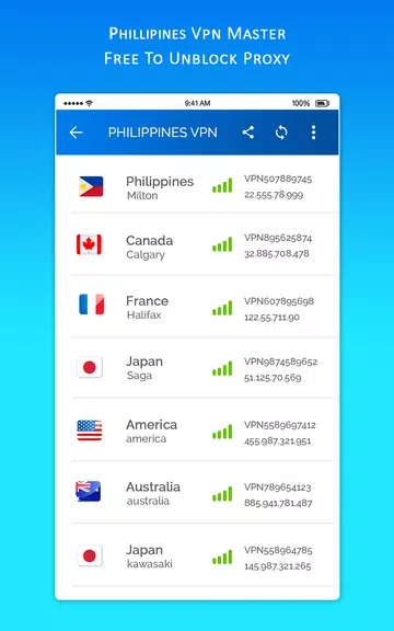 Philippines VPN MASTER - Free To Unblock Proxy Screenshot 4