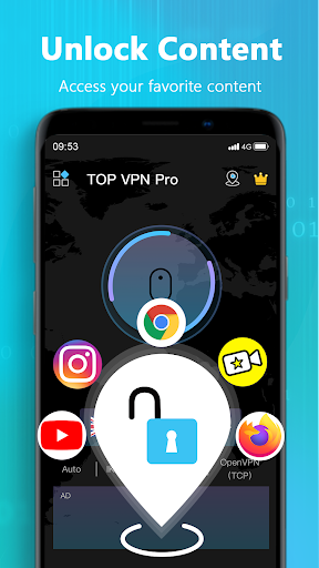 Top VPN Pro - Fast, Secure & Free Unlimited Proxy Screenshot 3