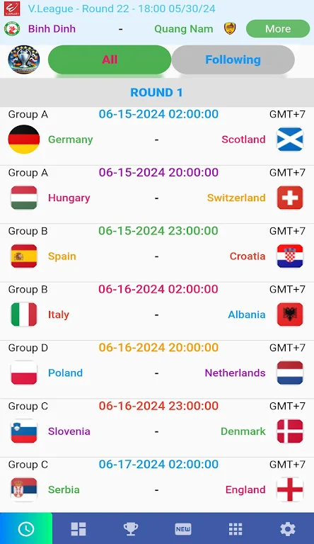 Euro Matches 2024 Screenshot 1 