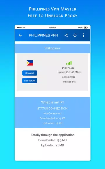 Philippines VPN MASTER - Free To Unblock Proxy Screenshot 2