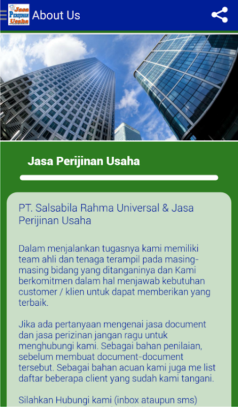 Jasa Perijinan Usaha Screenshot 1 