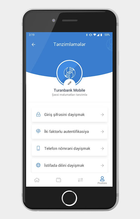 TuranBank Mobilbank Screenshot 3 