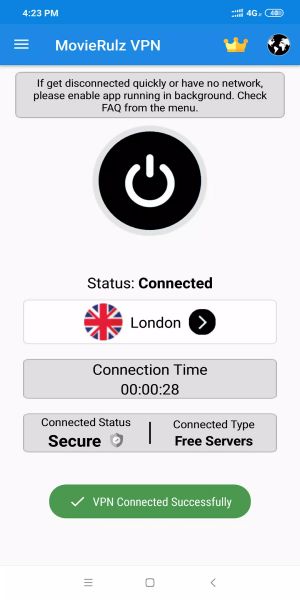 MovieRulz VPN - Free Unlimited VPN Screenshot 3