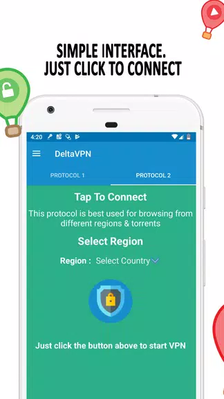 Delta VPN : Secure VPN Proxy : Screenshot 1