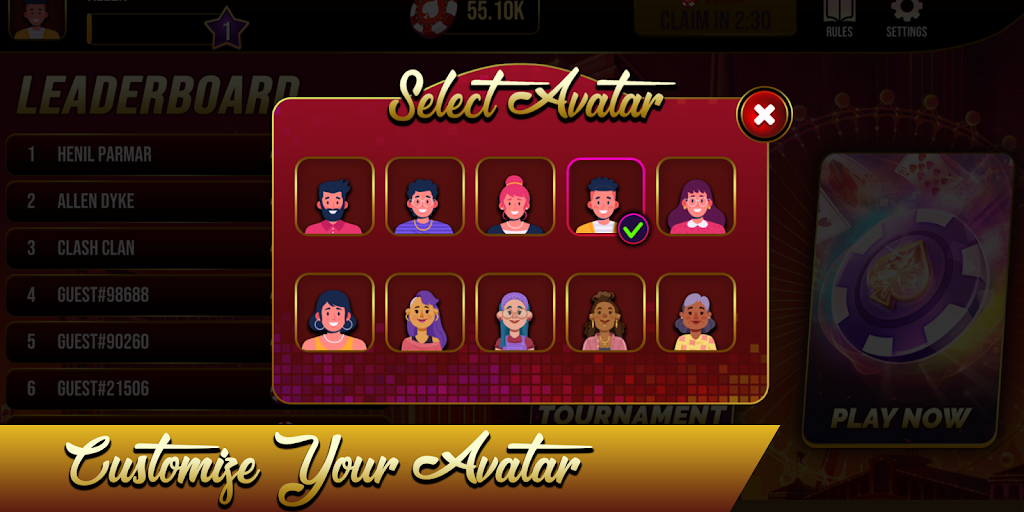 Thirteen Online Card Game Screenshot 3