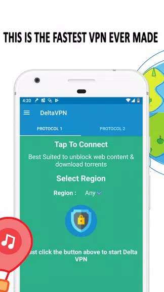 Delta VPN : Secure VPN Proxy : Screenshot 2 