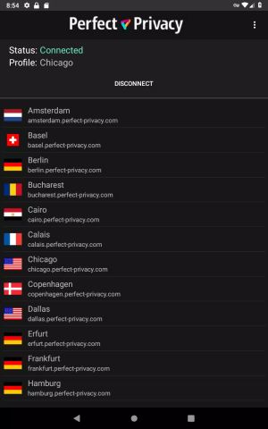 Perfect Privacy VPN Screenshot 2