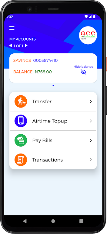 Ace Mobile Banking App Screenshot 2 