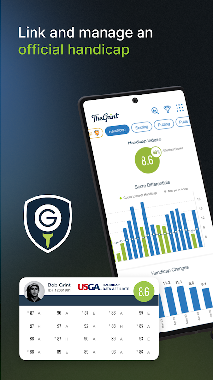 TheGrint | Golf Handicap & GPS Screenshot 1