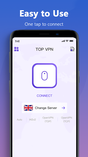 Top VPN - Fast, Secure & Free Unlimited Proxy Screenshot 1